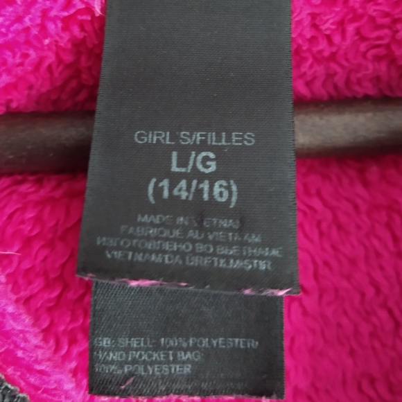 The North Face Oso Fuchsia Girls Jacket Size Large - Picture 13 of 14